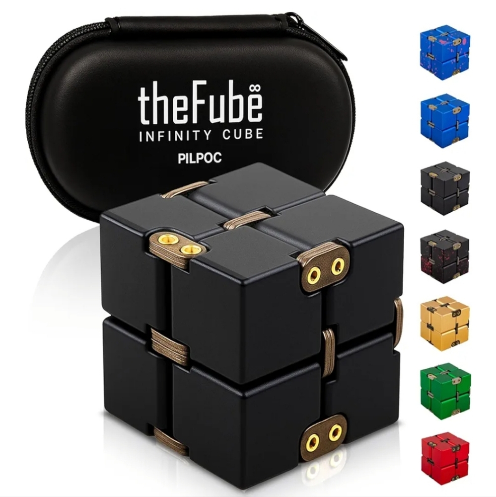 Black Infinity Cube Fidget Toy